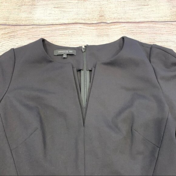 Lafayette 148 New York Black Dress Size 2 - Picture 3 of 15